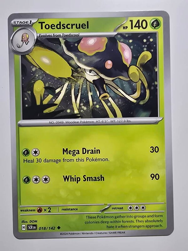 TOEDSCRUEL (STELLAR CROWN 018/142) (POKÉMON) (TRADING CARD)