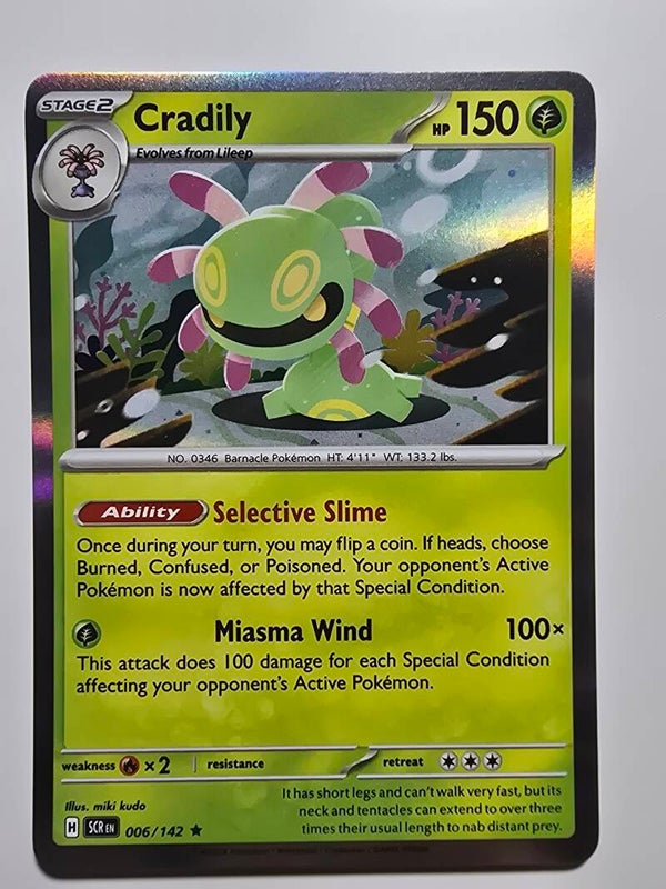 CRADILY (STELLAR CROWN 006/142) (HOLO) (POKÉMON) (TRADING CARD)