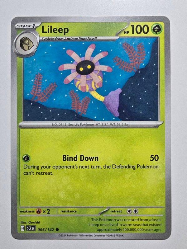 LILEEP (STELLAR CROWN 005/142) (POKÉMON) (TRADING CARD)