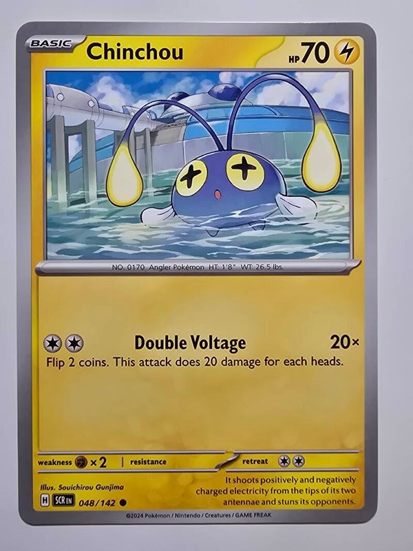 CHINCHOU (STELLAR CROWN 048/142) (POKÉMON) (TRADING CARD)