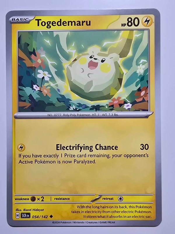 TOGEDEMARU (STELLAR CROWN 054/142) (POKÉMON) (TRADING CARD)