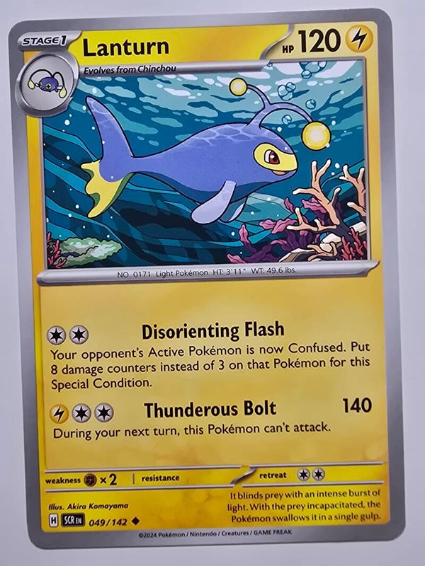 LANTURN (STELLAR CROWN 049/142) (POKÉMON) (TRADING CARD)