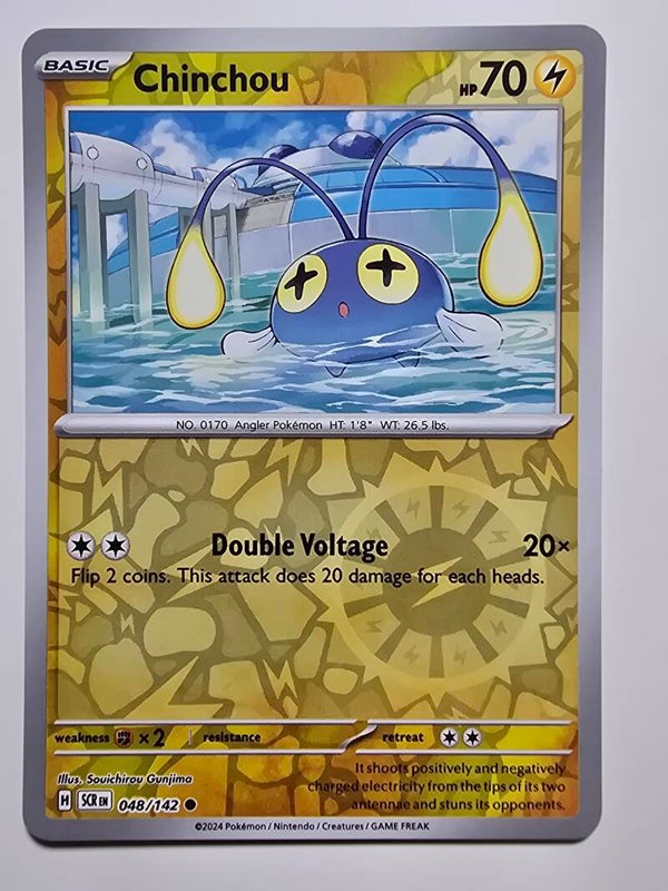 CHINCHOU (STELLAR CROWN 048/142) (REVERSE HOLO) (POKÉMON) (TRADING CARD)