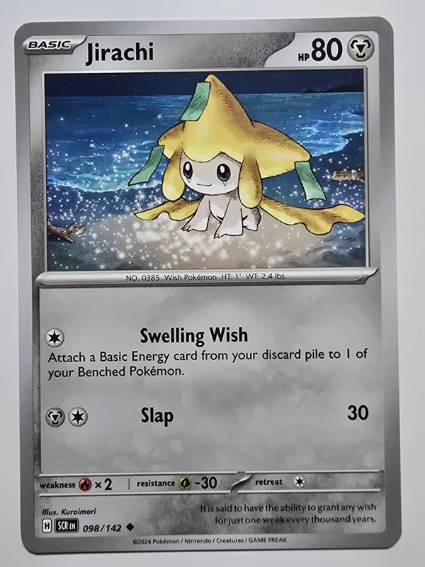 JIRACHI (STELLAR CROWN 098/142) (POKÉMON) (TRADING CARD)