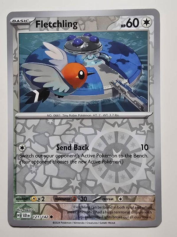 FLETCHLING (STELLAR CROWN 121/142) (REVERSE HOLO) (POKÉMON) (TRADING CARD)