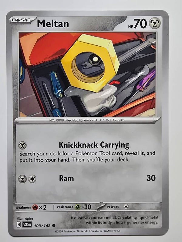 MELTAN (STELLAR CROWN 103/142) (POKÉMON) (TRADING CARD)