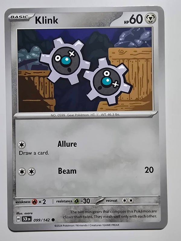 KLINK (STELLAR CROWN 099/142) (POKÉMON) (TRADING CARD)