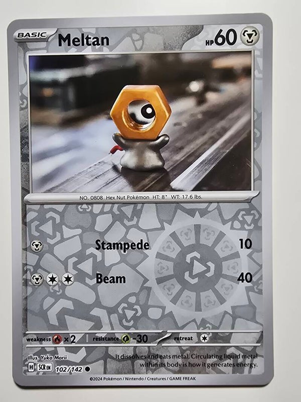 MELTAN (STELLAR CROWN 102/142) (REVERSE HOLO) (POKÉMON) (TRADING CARD)