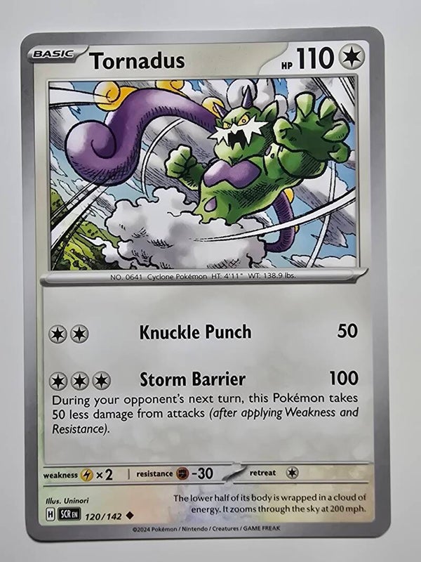 TORNADUS (STELLAR CROWN 120/142) (POKÉMON) (TRADING CARD)