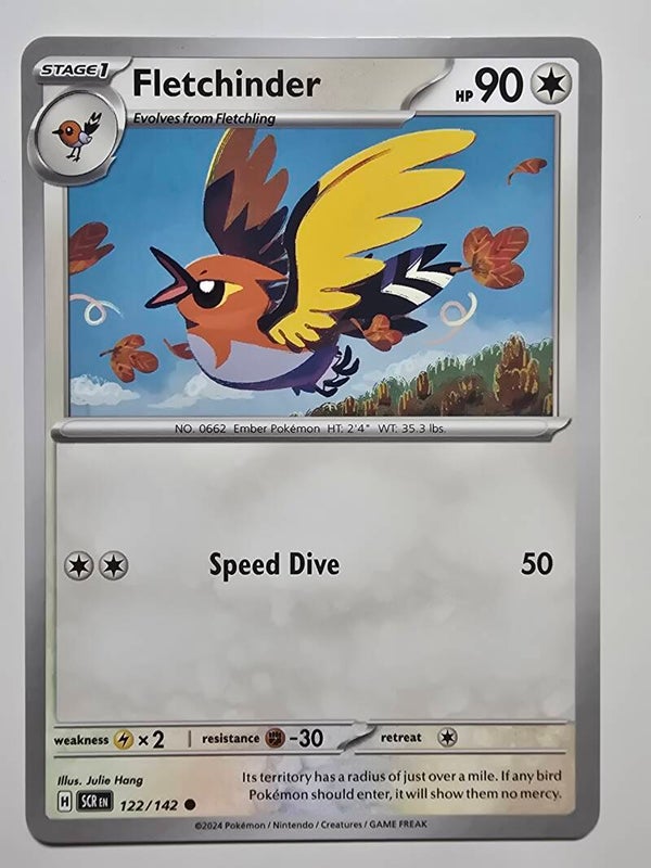 FLETCHINDER (STELLAR CROWN 122/142) (POKÉMON) (TRADING CARD)