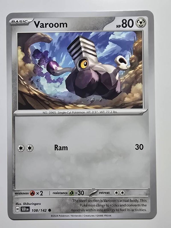 VAROOM (STELLAR CROWN 108/142) (POKÉMON) (TRADING CARD)