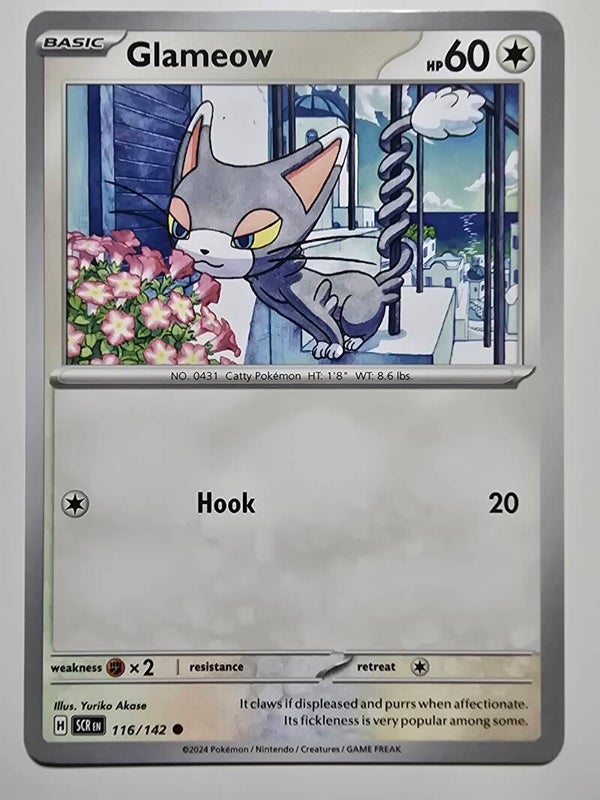 GLAMEOW (STELLAR CROWN 116/142) (POKÉMON) (TRADING CARD)
