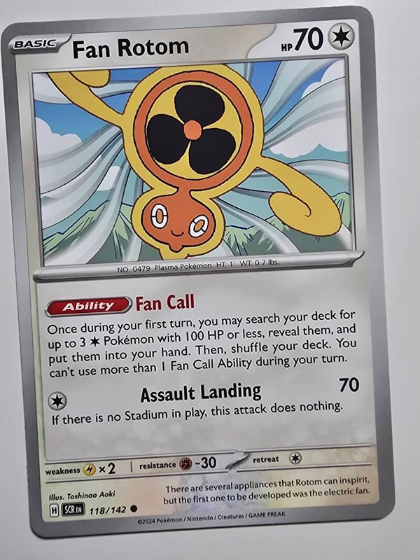 FAN ROTOM (STELLAR CROWN 118/142) (TRADING CARD)