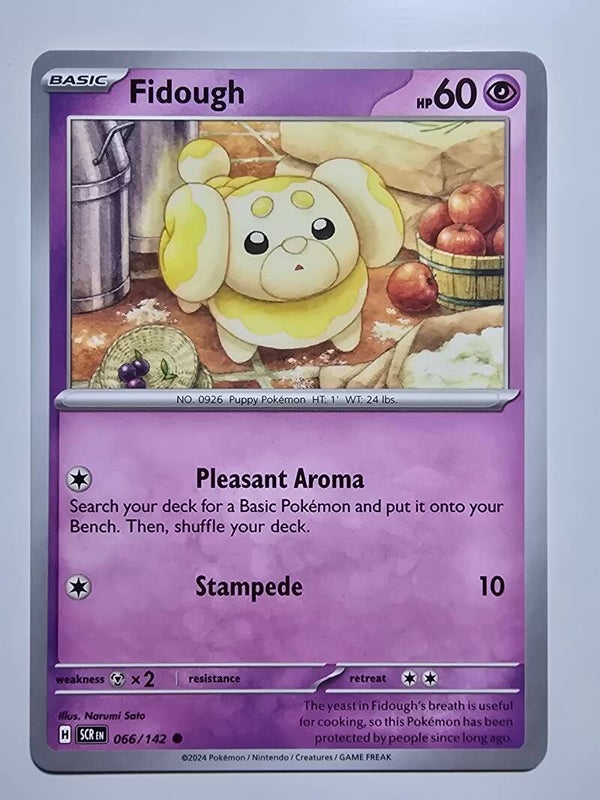 FIDOUGH (STELLAR CROWN 066/142) (POKÉMON) (TRADING CARD)
