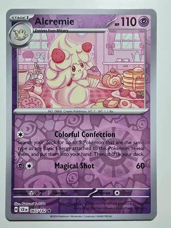 ALCREMIE (STELLAR CROWN 065/142) (REVERSE HOLO) (POKÉMON) (TRADING CARD)