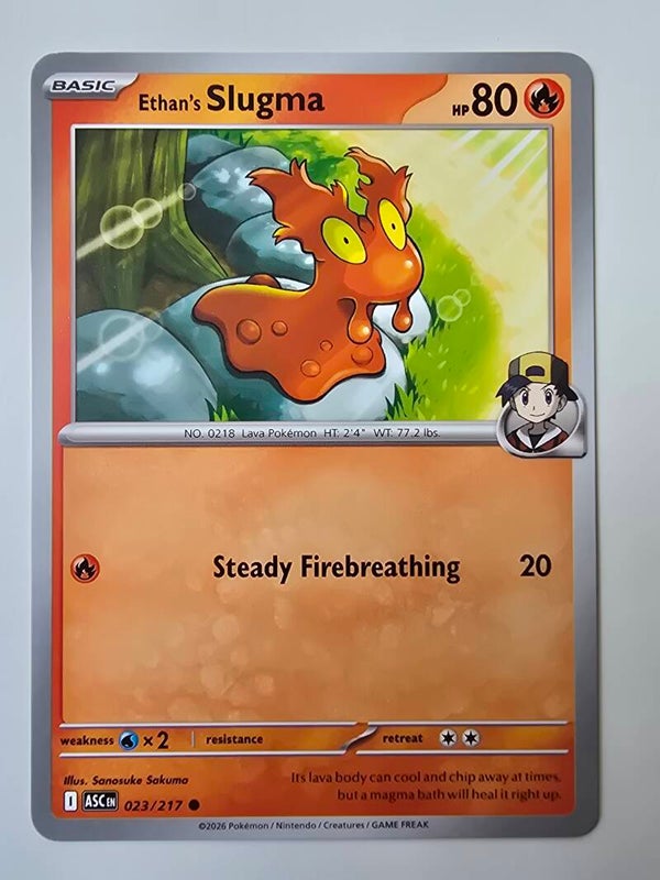 ETHAN'S SLUGMA (ASCENDED HEROES 023/217) (POKÉMON) (TRADING CARD)