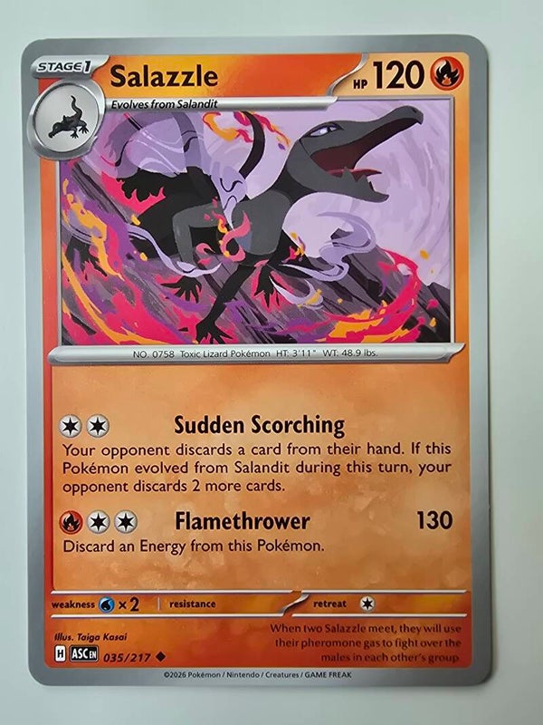 SALAZZLE (ASCENDED HEROES 035/217) (POKÉMON) (TRADING CARD)