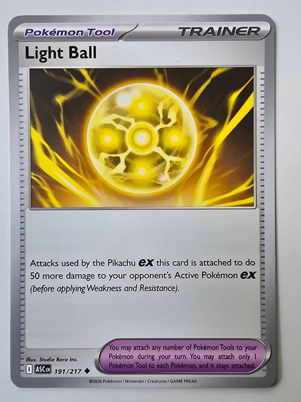 LIGHT BALL (ASCENDED HEROES 191/217) (POKÉMON) (TRADING CARD)