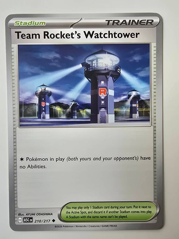TEAM ROCKET'S WATCHTOWER (ASCENDED HEROES 210/217) (POKÉMON) (TRADING CARD)
