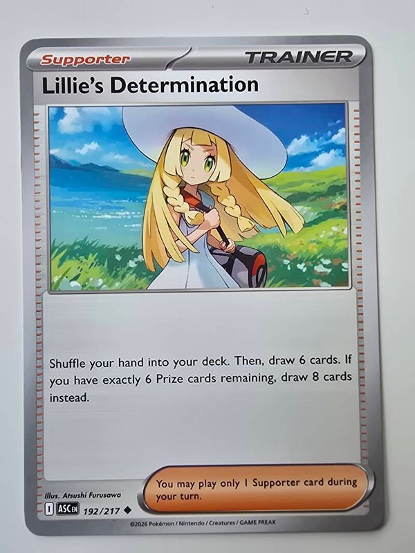 LILLIE'S DETERMINATION (ASCENDED HEROES 192/217) (POKÉMON) (TRADING CARD)