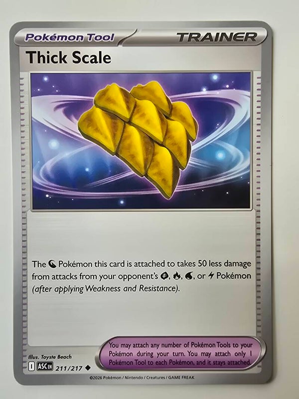 THICK SCALE (ASCENDED HEROES 211/217) (POKÉMON) (TRADING CARD)