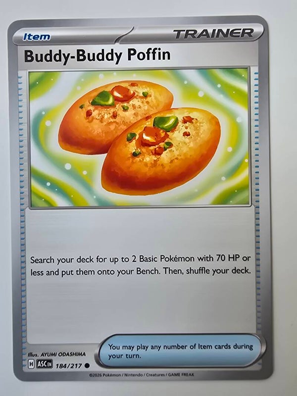 BUDDY-BUDDY POFFIN (ASCENDED HEROES 184/217) (POKÉMON) (TRADING CARD)
