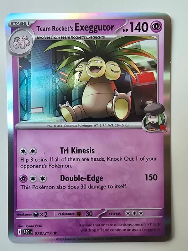 TEAM ROCKET'S EXEGGUTOR (ASCENDED HEROES 078/217) (HOLO) (POKÉMON) (TRADING CARD)