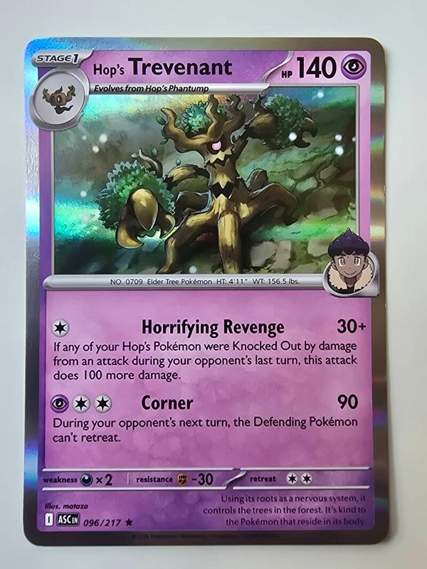 HOP'S TREVENANT (ASCENDED HEROES 096/217) (HOLO) (POKÉMON) (TRADING CARD)
