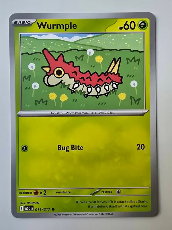 WURMPLE (ASCENDED HEROES 011/217) (POKÉMON) (TRADING CARD)