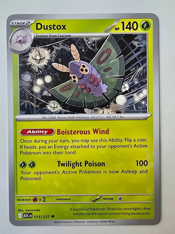 DUSTOX (ASCENDED HEROES 015/217) (POKÉMON) (TRADING CARD)