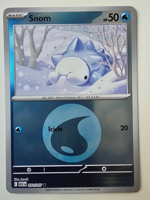 SNOM (ASCENDED HEROES 052/217) (REVERSE HOLO ENERGY SYMBOL) (POKÉMON) (TRADING CARD)