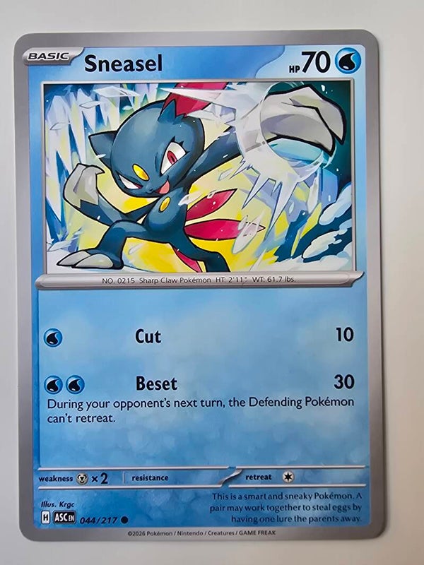 SNEASEL (ASCENDED HEROES 044/217) (POKÉMON) (TRADING CARD)