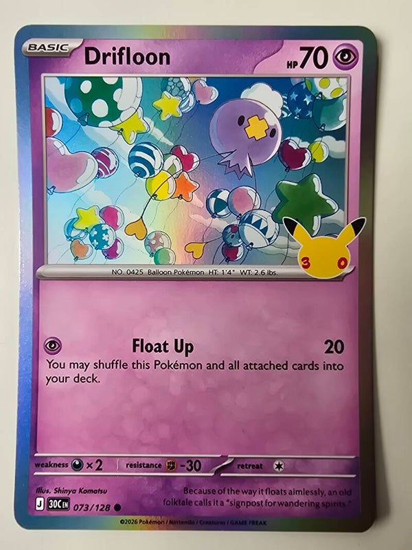 DRIFLOON (30TH CELEBRATION 073/128) (POKÉMON) (TRADING CARD)
