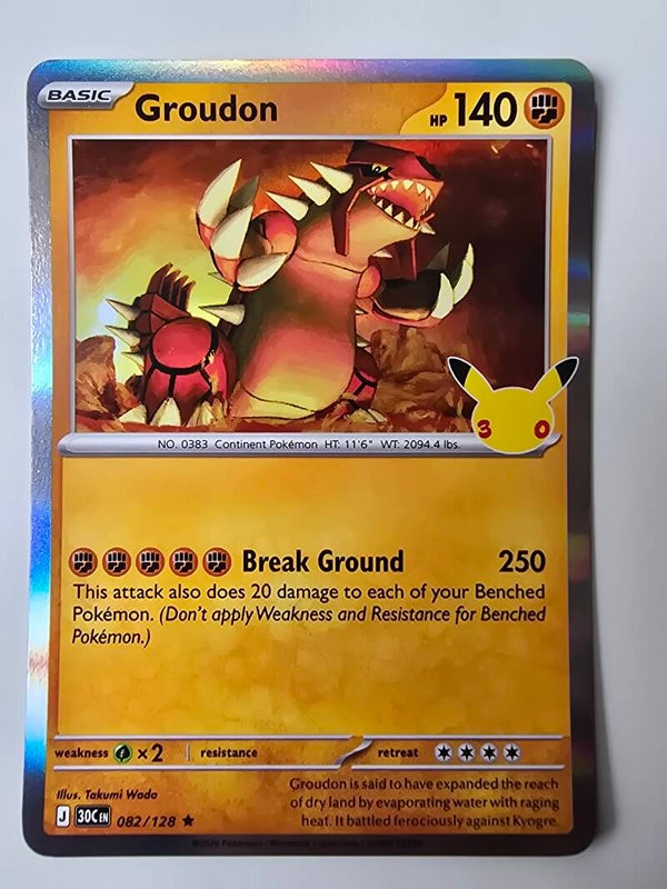 GROUDON (30TH CELEBRATION 082/128) (POKÉMON) (TRADING CARD)