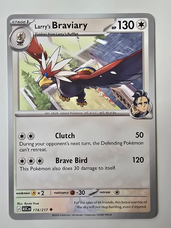 LARRY'S BRAVIARY (ASCENDED HEROES 174/217) (POKÉMON) (TRADING CARD)