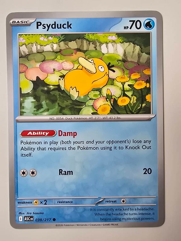 PSYDUCK (ASCENDED HEROES 039/217) (POKÉMON) (TRADING CARD)