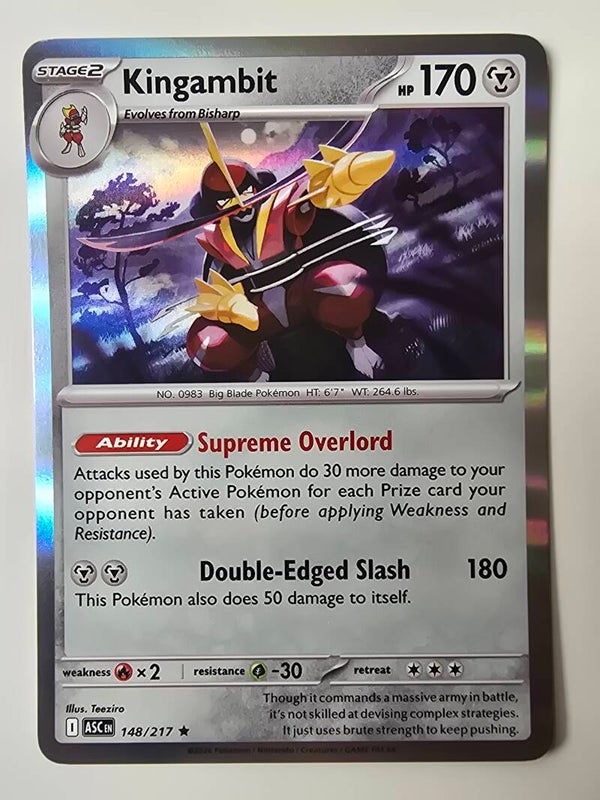 KINGAMBIT (ASCENDED HEROES 148/217) (HOLO) (POKÉMON) (TRADING CARD)
