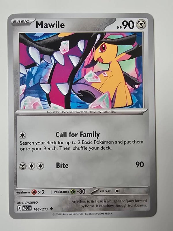 MAWILE (ASCENDED HEROES 144/217) (POKÉMON) (TRADING CARD)