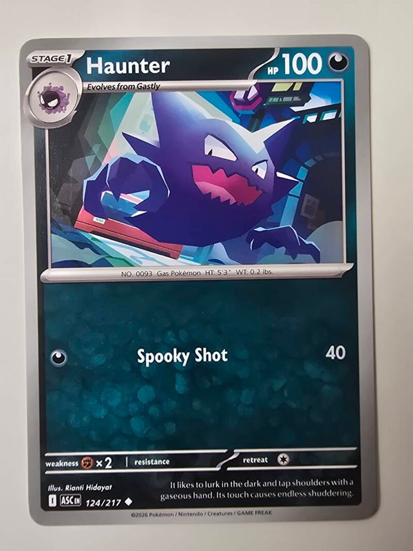 HAUNTER (ASCENDED HEROES 124/217) (POKÉMON) (TRADING CARD)