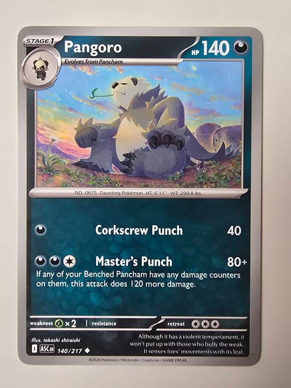 PANGORO (ASCENDED HEROES 140/217) (POKÉMON) (TRADING CARD)