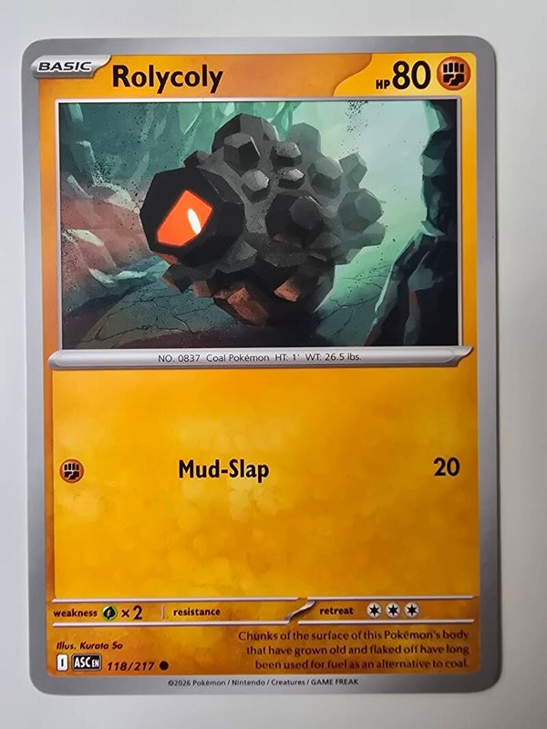 ROLYCOLY (ASCENDED HEROES 118/217) (POKÉMON) (TRADING CARD)