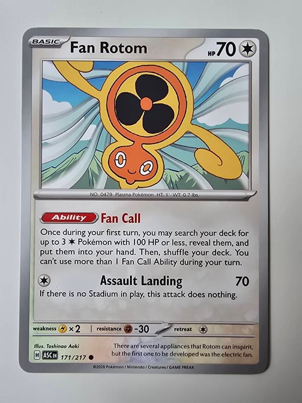 FAN ROTOM (ASCENDED HEROES 171/217) (POKÉMON) (TRADING CARD)
