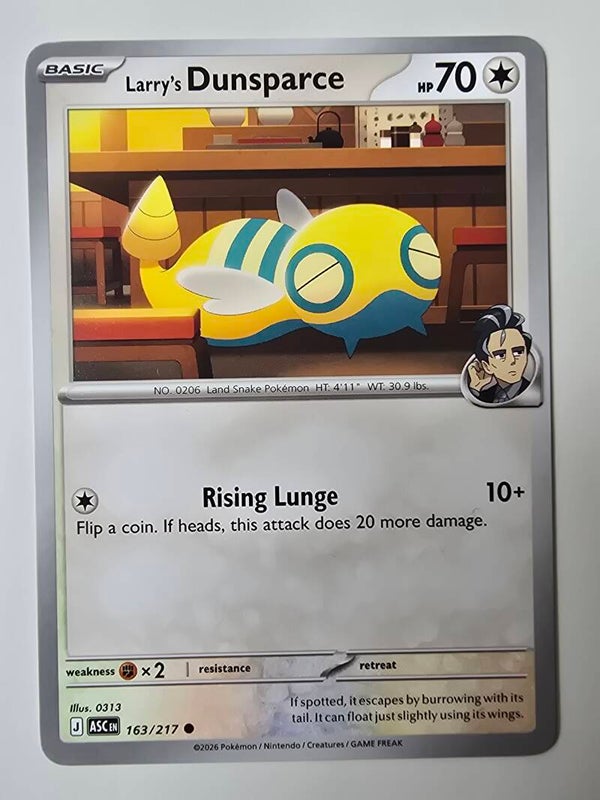 LARRY'S DUNSPARCE (ASCENDED HEROES 163/217) (POKÉMON) (TRADING CARD)