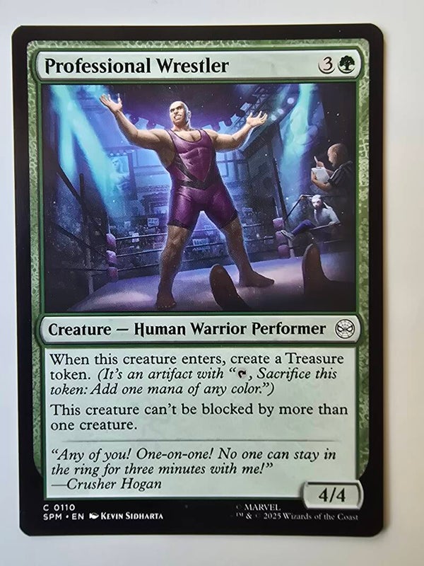 PROFESSIONAL WRESTLER (SPM) (C 0110) (MTG) (TRADING CARD)