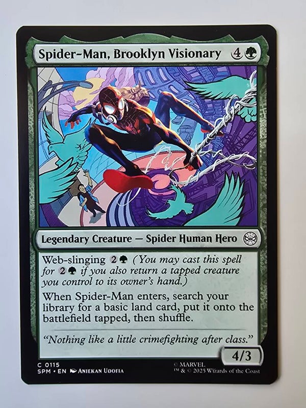 SPIDER-MAN, BROOKLYN VISIONARY (SPM) (C 0115) (MTG) (TRADING CARD)