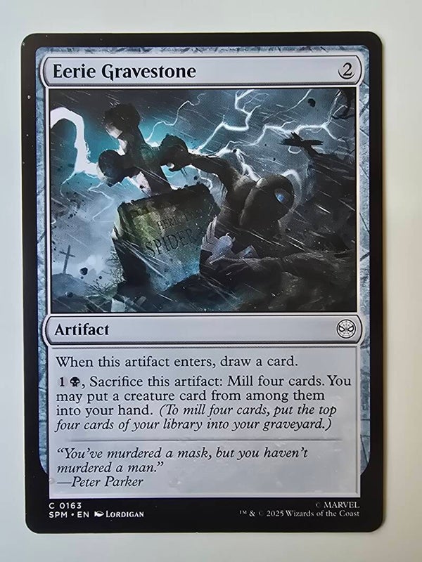 EERIE GRAVESTONE (SPM) (C 0163) (MTG) (TRADING CARD)