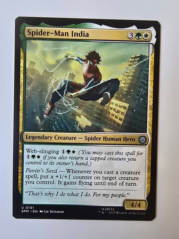 SPIDER-MAN INDIA (SPM) (U 0151) (MTG) (TRADING CARD)