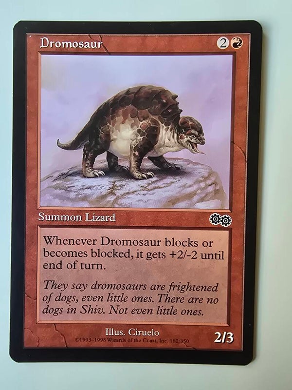 DROMOSAUR (URZA'S SAGA)  (182/350) (MTG) (TRADING CARD)