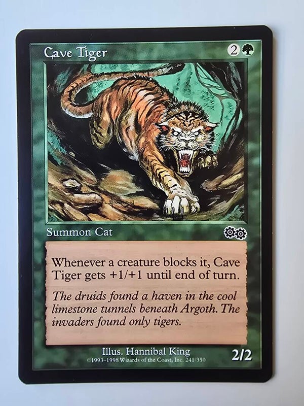 CAVE TIGER (URZA'S SAGA) (241/350) (MTG) (TRADING CARD)