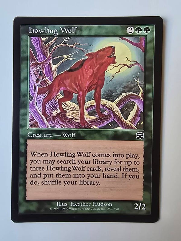 HOWLING WOLF (MERCADIAN MASQUES) (252/350) (MTG) (TRADING CARD)